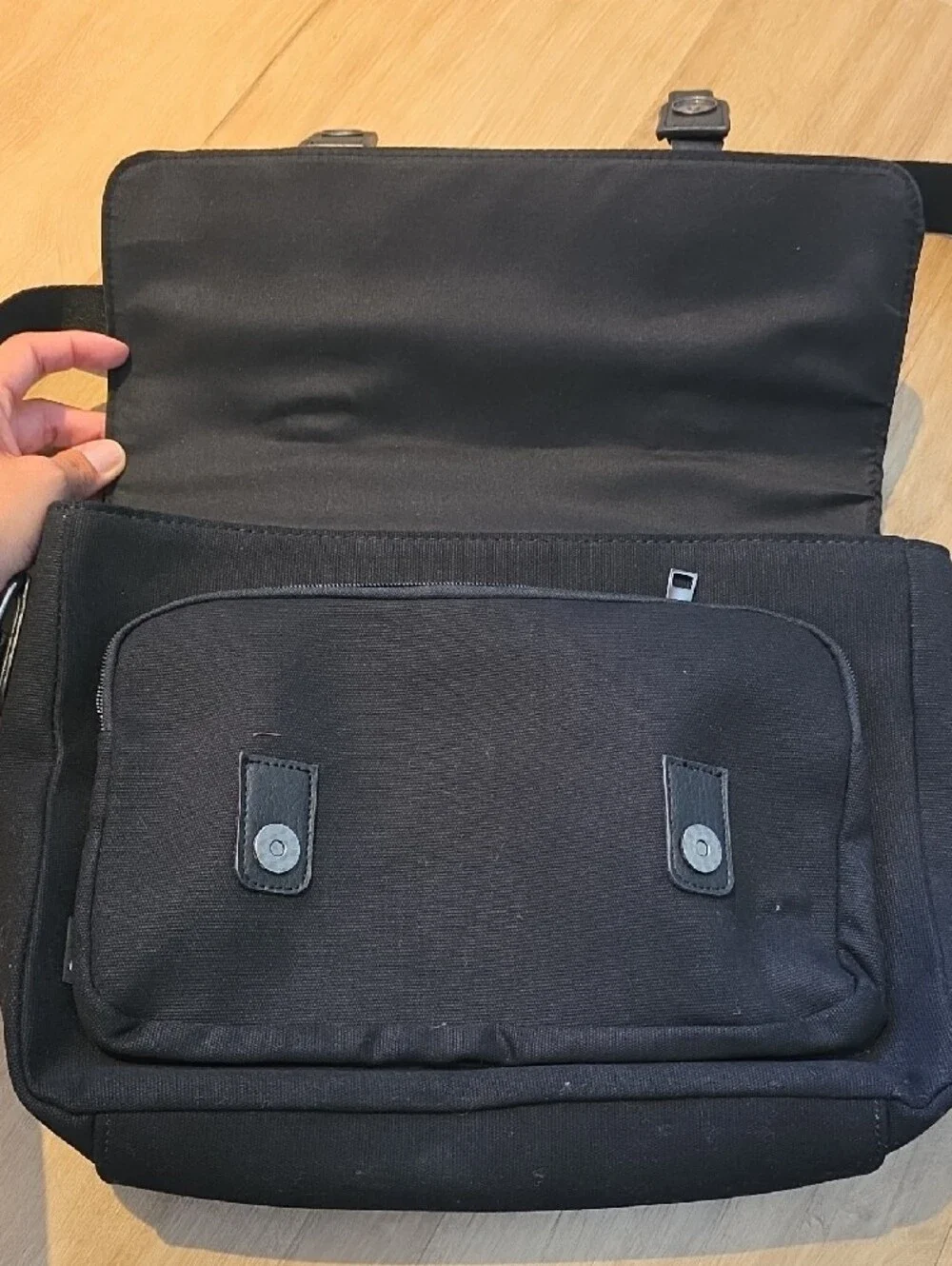 Black  Messenger Bag